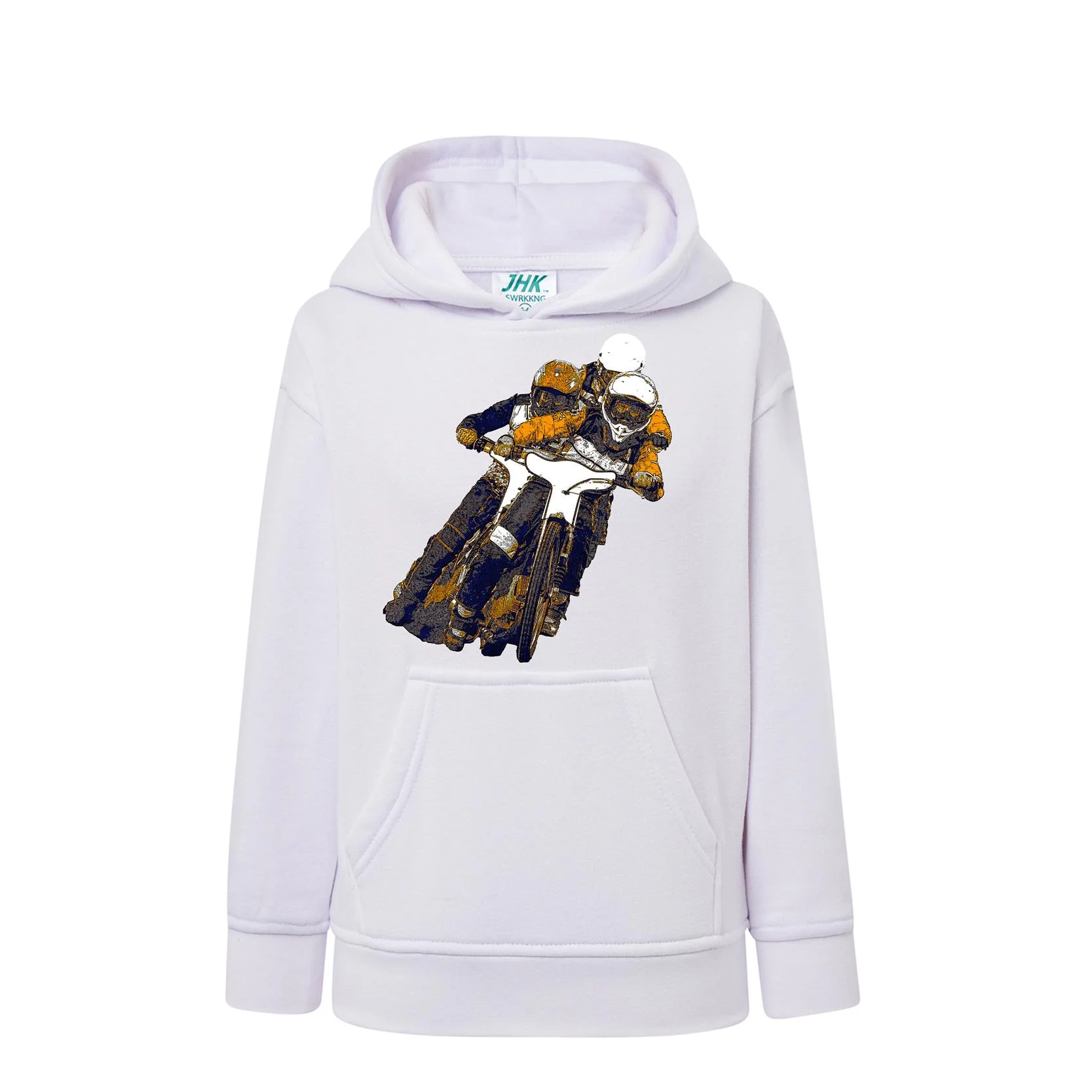 Bluza dla dziecka z kapturem i żużlową grafiką MZ15 Różne kolory