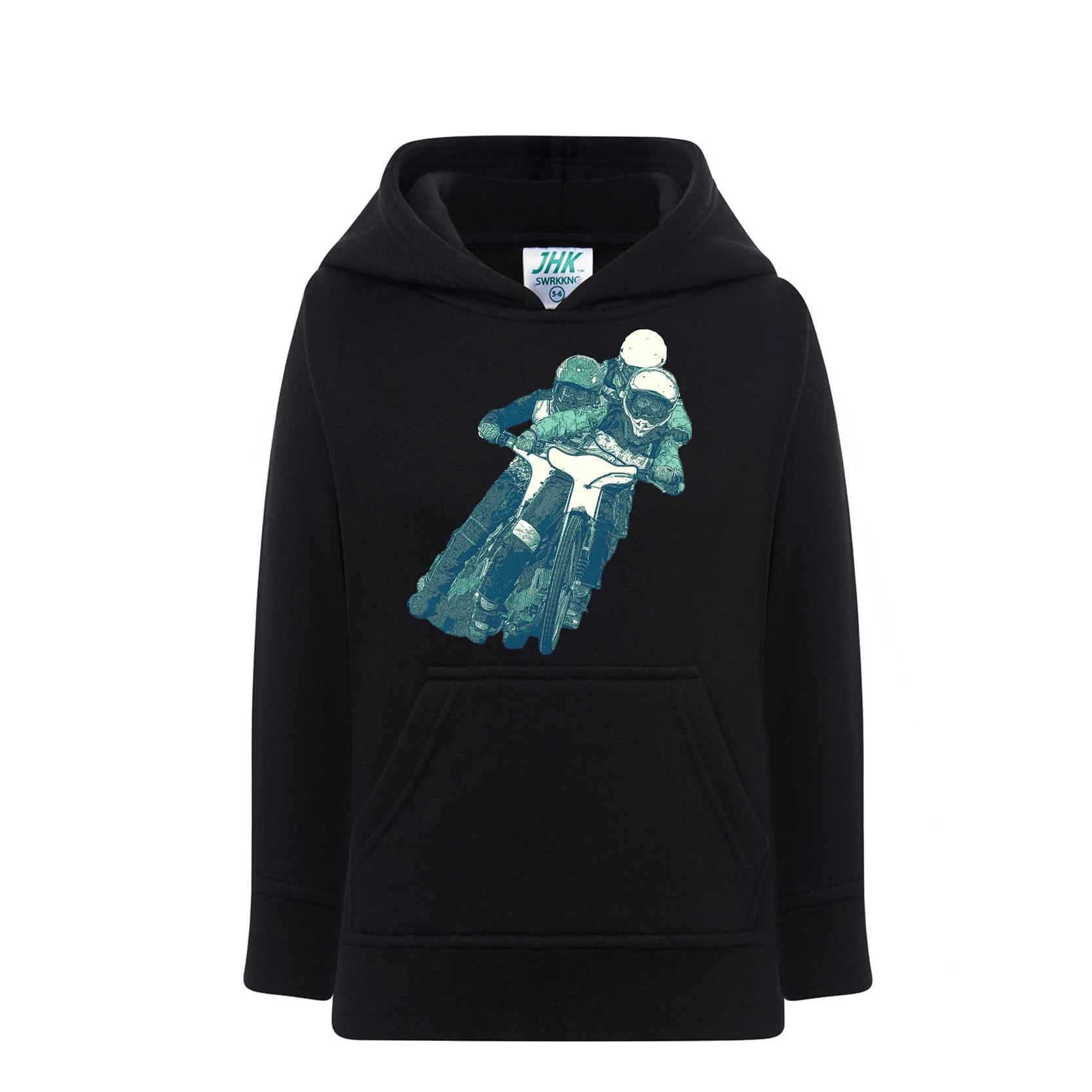 Bluza dla dziecka z kapturem i żużlową grafiką MZ15 Różne kolory