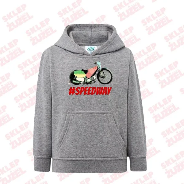 Bluza dla dziecka z kapturem i żużlową grafiką MZ16 Różne kolory