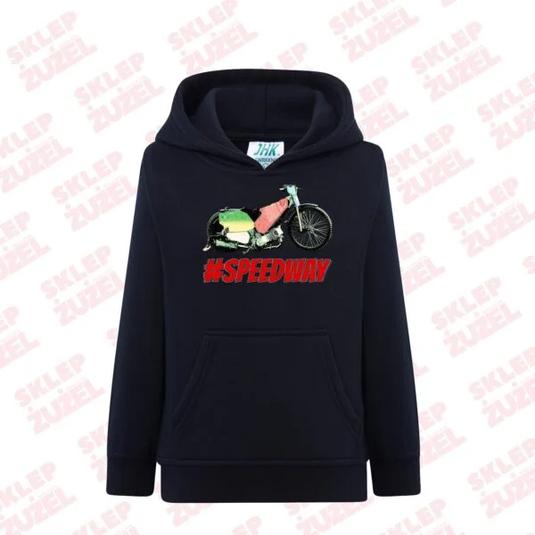 Bluza dla dziecka z kapturem i żużlową grafiką MZ16 Różne kolory