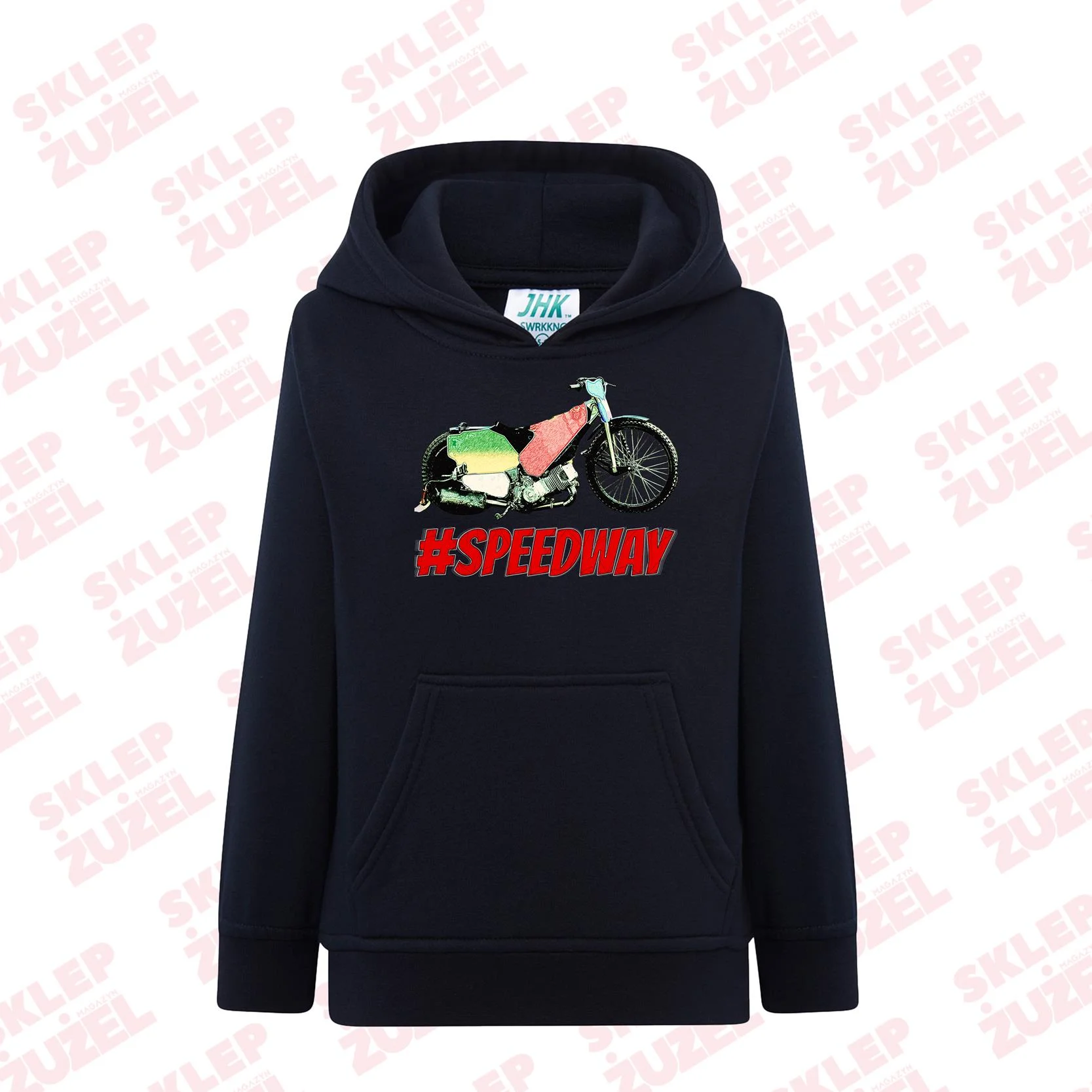 Bluza dla dziecka z kapturem i żużlową grafiką MZ16 Różne kolory
