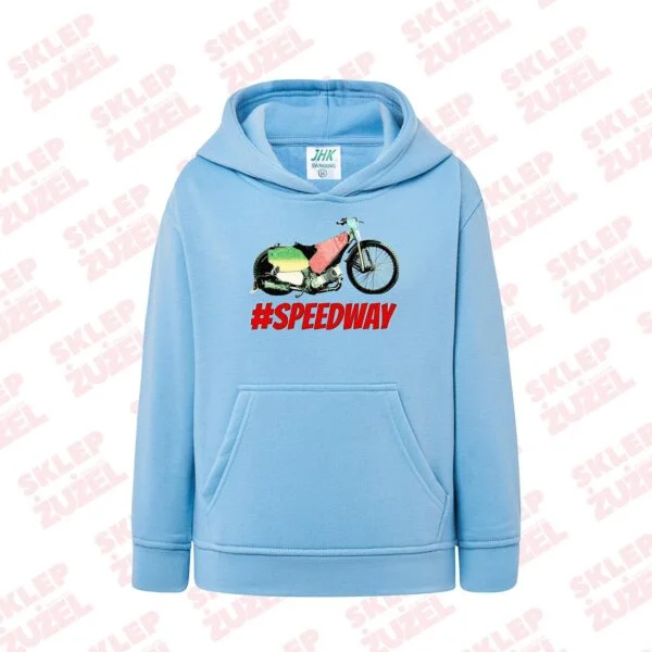 Bluza dla dziecka z kapturem i żużlową grafiką MZ16 Różne kolory