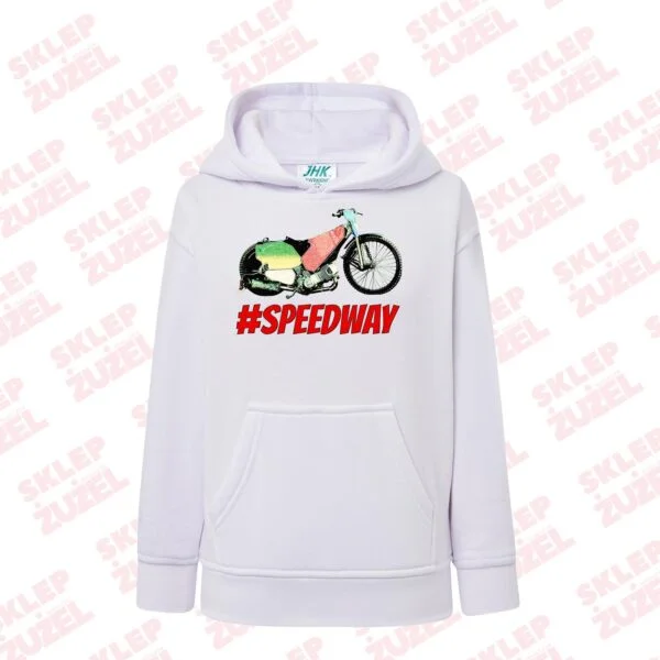 Bluza dla dziecka z kapturem i żużlową grafiką MZ16 Różne kolory
