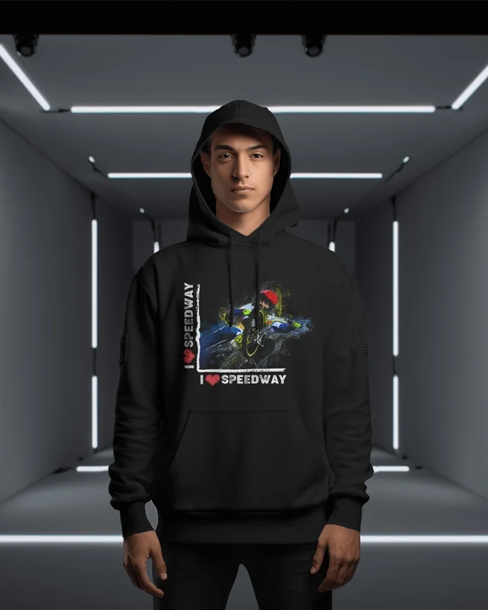 Bluza męska z kapturem Grafika MZ19 I❤