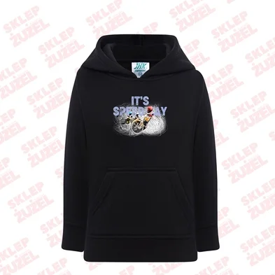 Bluza dla dziecka z kapturem i żużlową grafiką MZ18-2 Różne kolory