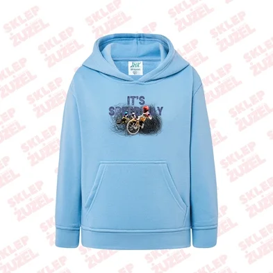 Bluza dla dziecka z kapturem i żużlową grafiką MZ18-2 Różne kolory