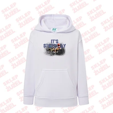 Bluza dla dziecka z kapturem i żużlową grafiką MZ18-2 Różne kolory