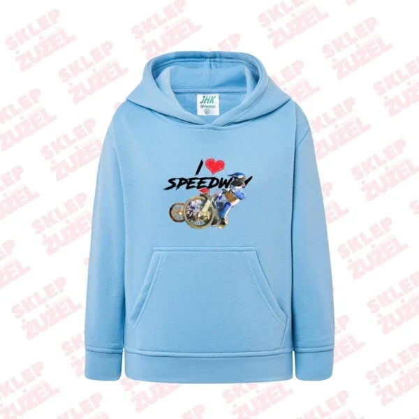 Bluza dla dziecka z kapturem i żużlową grafiką MZ20 Różne kolory