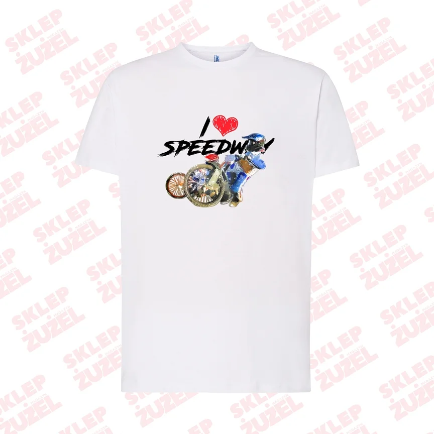 Koszulka Męska z nadrukiem MZ20 I❤SPEEDWAY