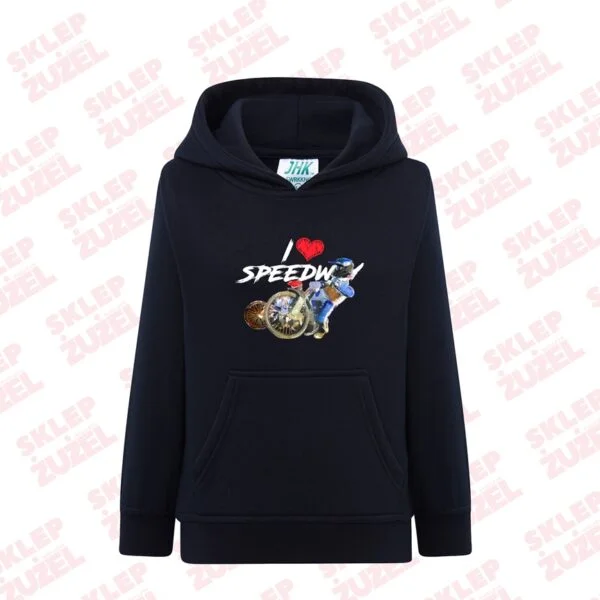 Bluza dla dziecka z kapturem i żużlową grafiką MZ20 Różne kolory
