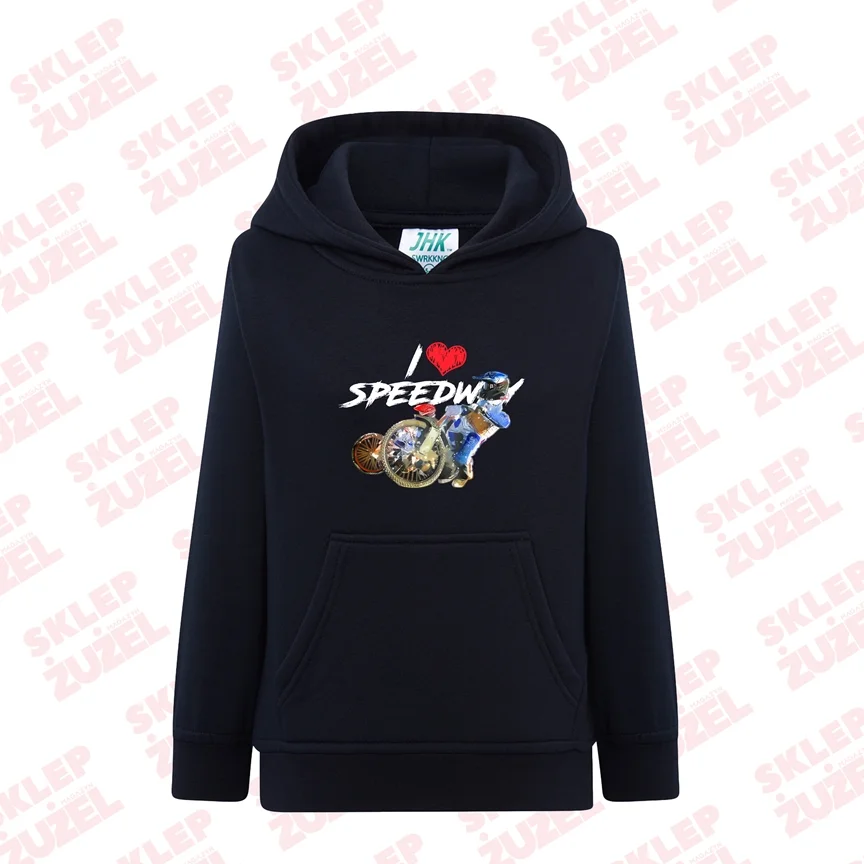 Bluza dla dziecka z kapturem i żużlową grafiką MZ20 Różne kolory