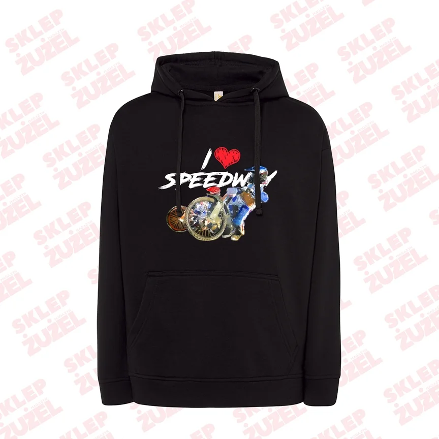 Bluza męska z kapturem Grafika MZ20 I❤SPEEDWAY