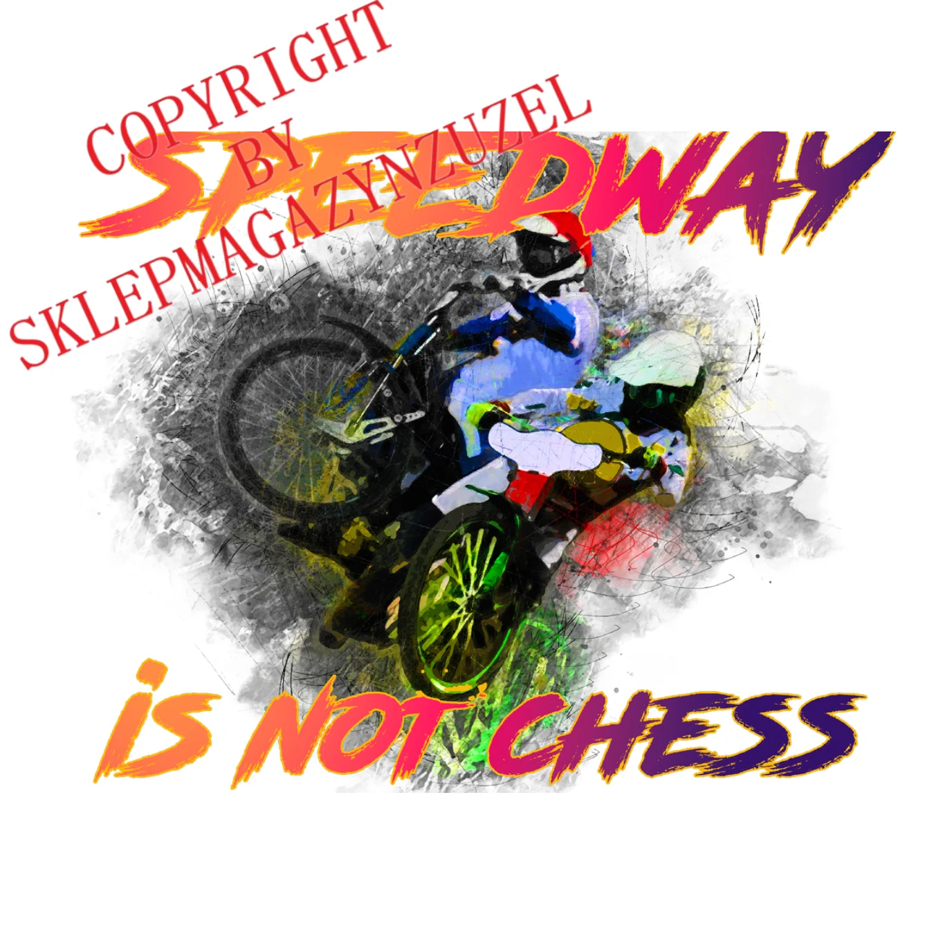 Dziecięca koszulka z nadrukiem MZ22 Speedway is not chess