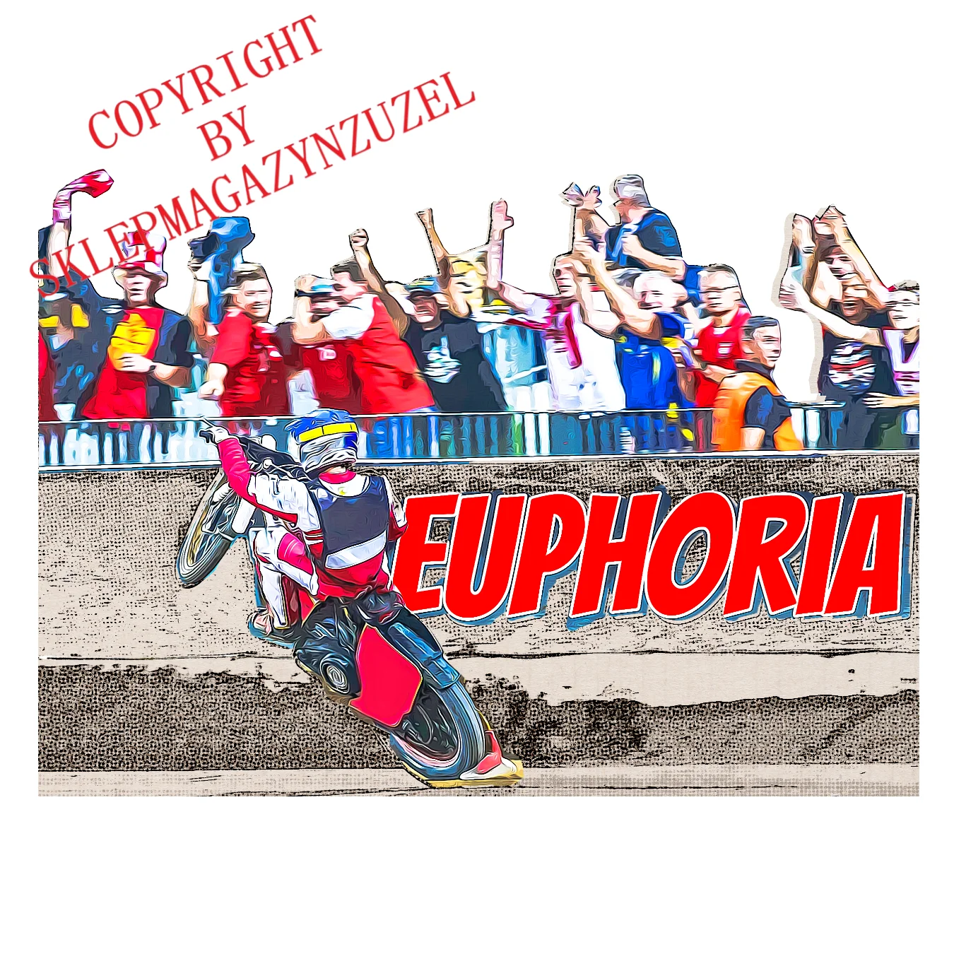 Koszulka dla Maluszka z żużlową grafiką MZ23 100% bawełna Euphoria