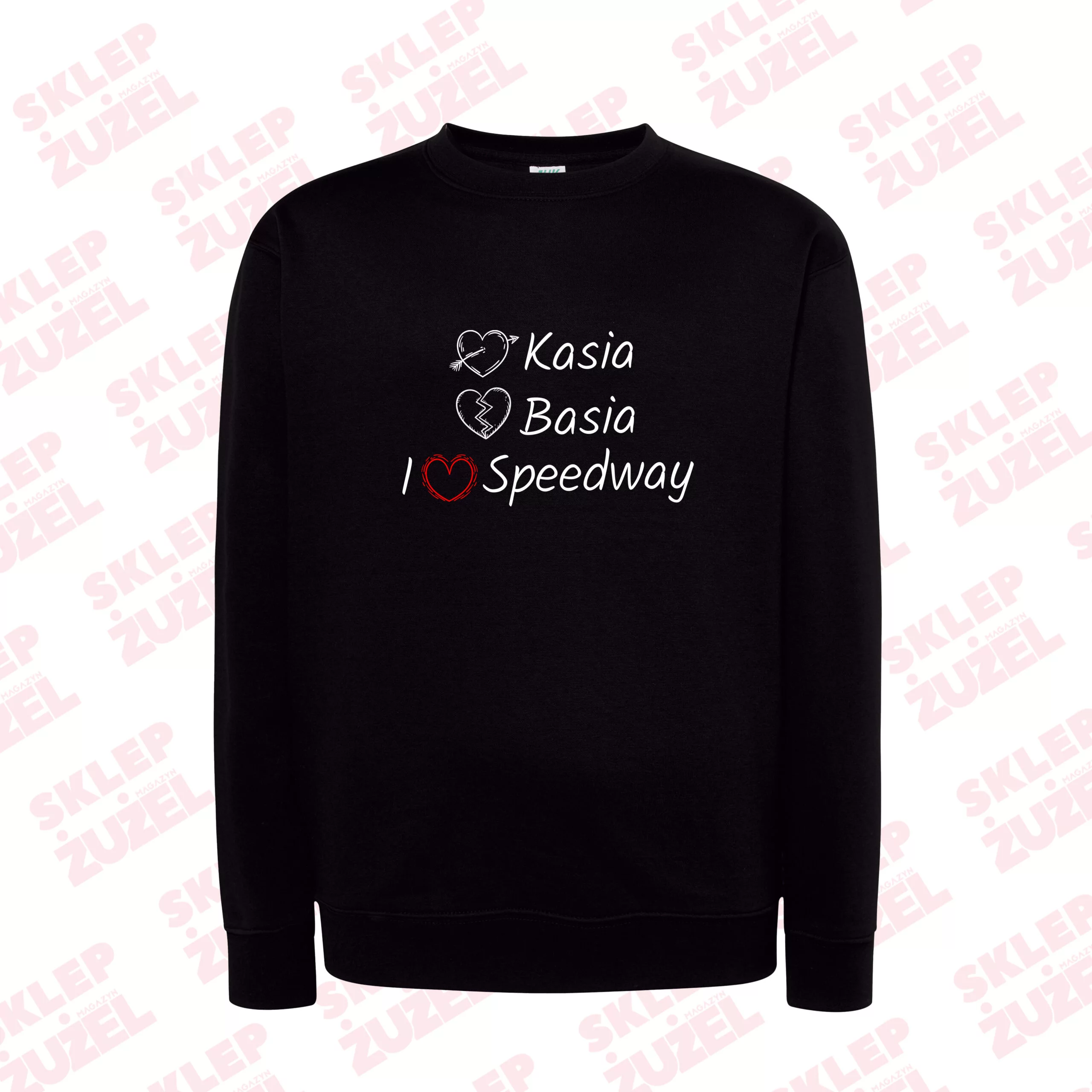 Bluza męska Klasyczna Z nadrukiem Grafika MZ21 I❤ Speedway
