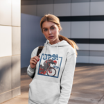 Bluza damska z kapturem Grafika MZ17-1 Różne kolory