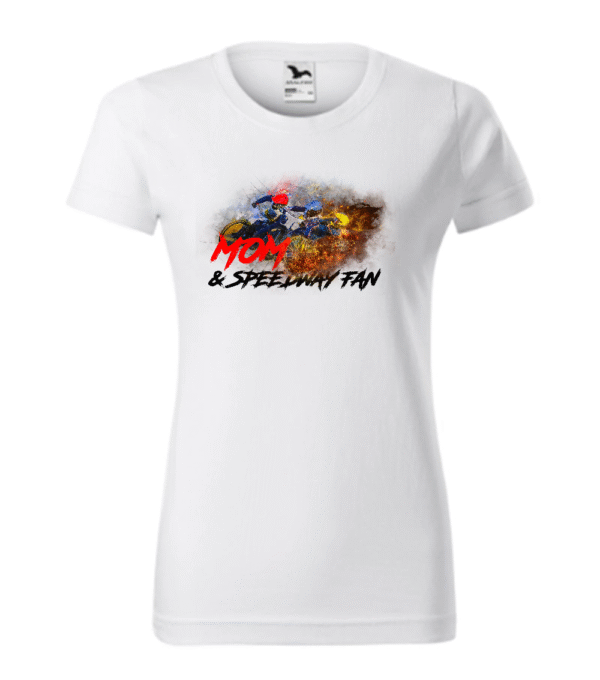 Koszulka Damska dla mamy Mom&Speedway Fan MZ35