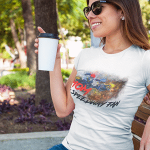 Koszulka Damska dla mamy Mom&Speedway Fan MZ35