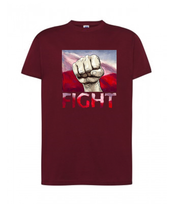 Koszulka premium z grafiką FIGHT - 4 lokalizacje nadruku