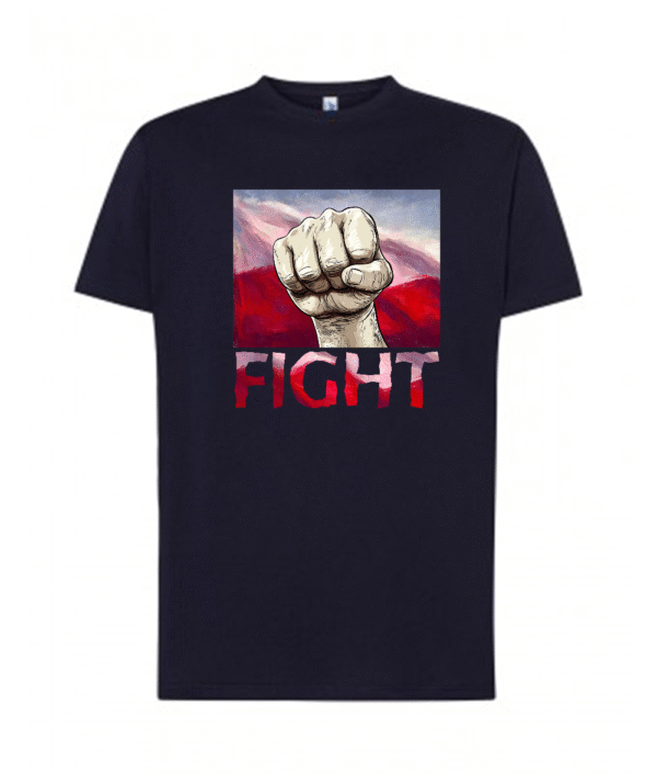 Koszulka premium z grafiką FIGHT - 4 lokalizacje nadruku