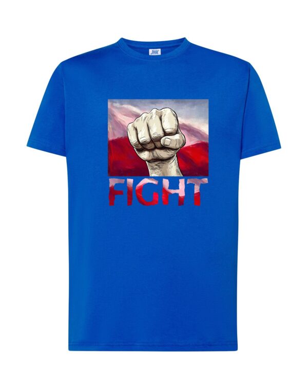 Koszulka premium z grafiką FIGHT - 4 lokalizacje nadruku